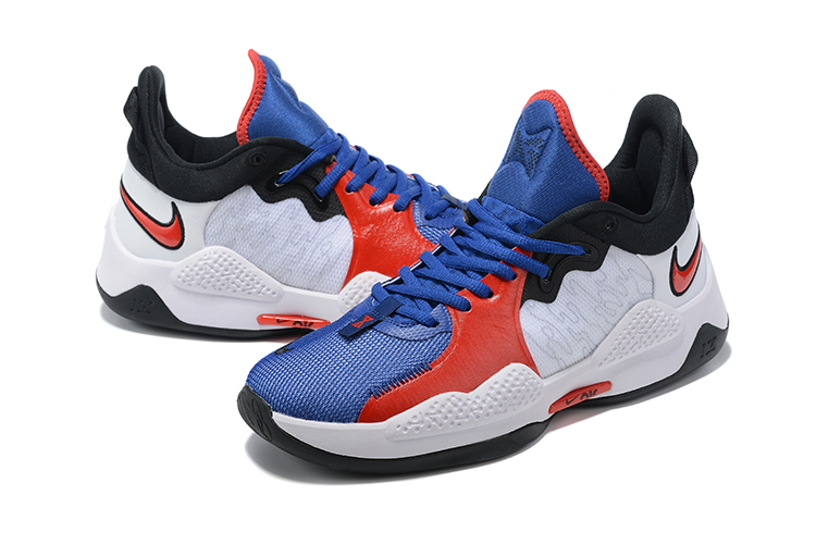 Nike PG 5 Blue Red White Black Shoes